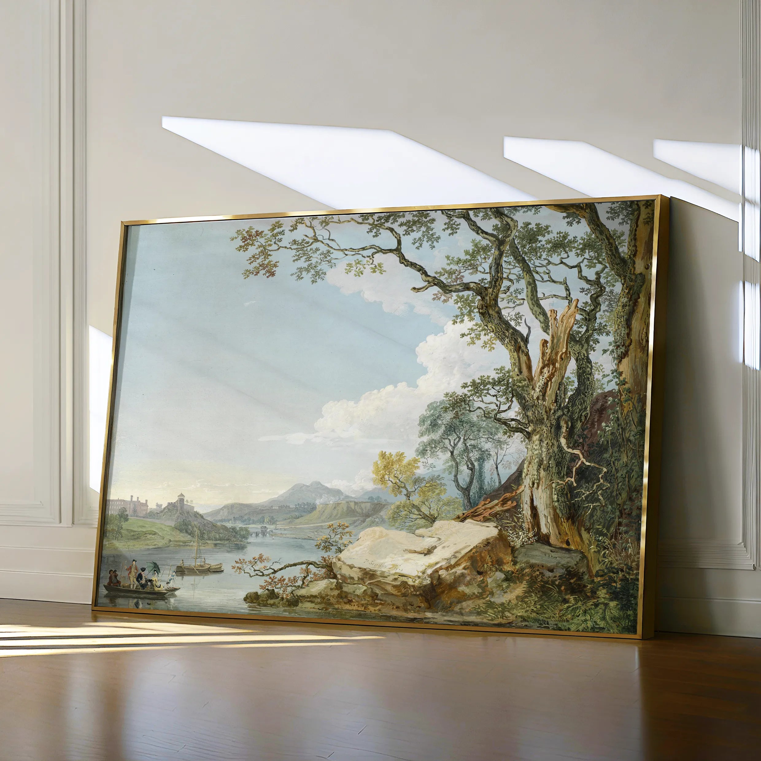 Landscape 103 Canvas Art 18" x 24" / 45 x 60 cm / Black