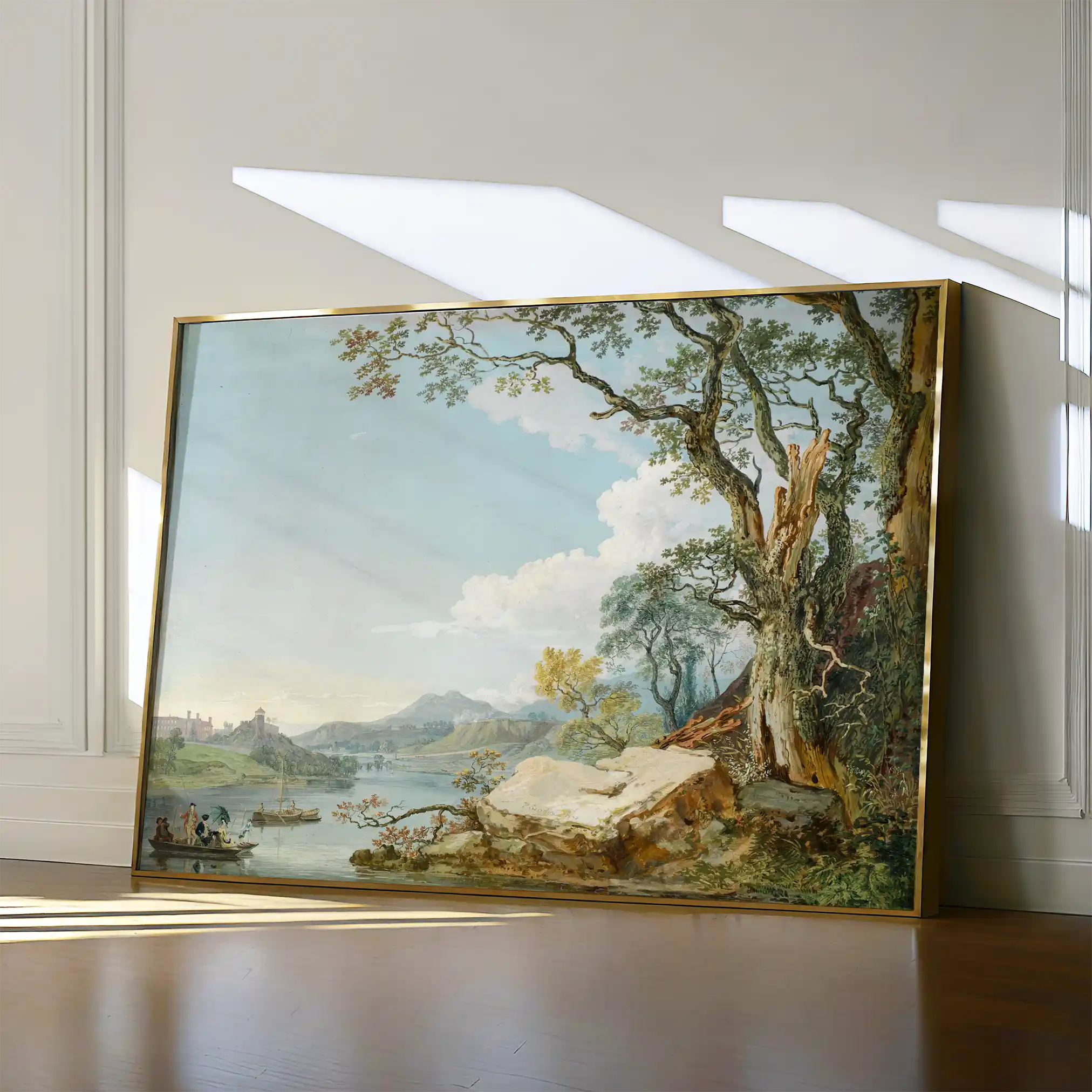 Landscape 103 Canvas Art 60 x 40 cm / Black