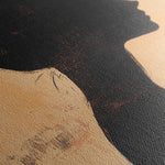 Portrait 103 Canvas Art 18" x 24" / 45 x 60 cm / Black