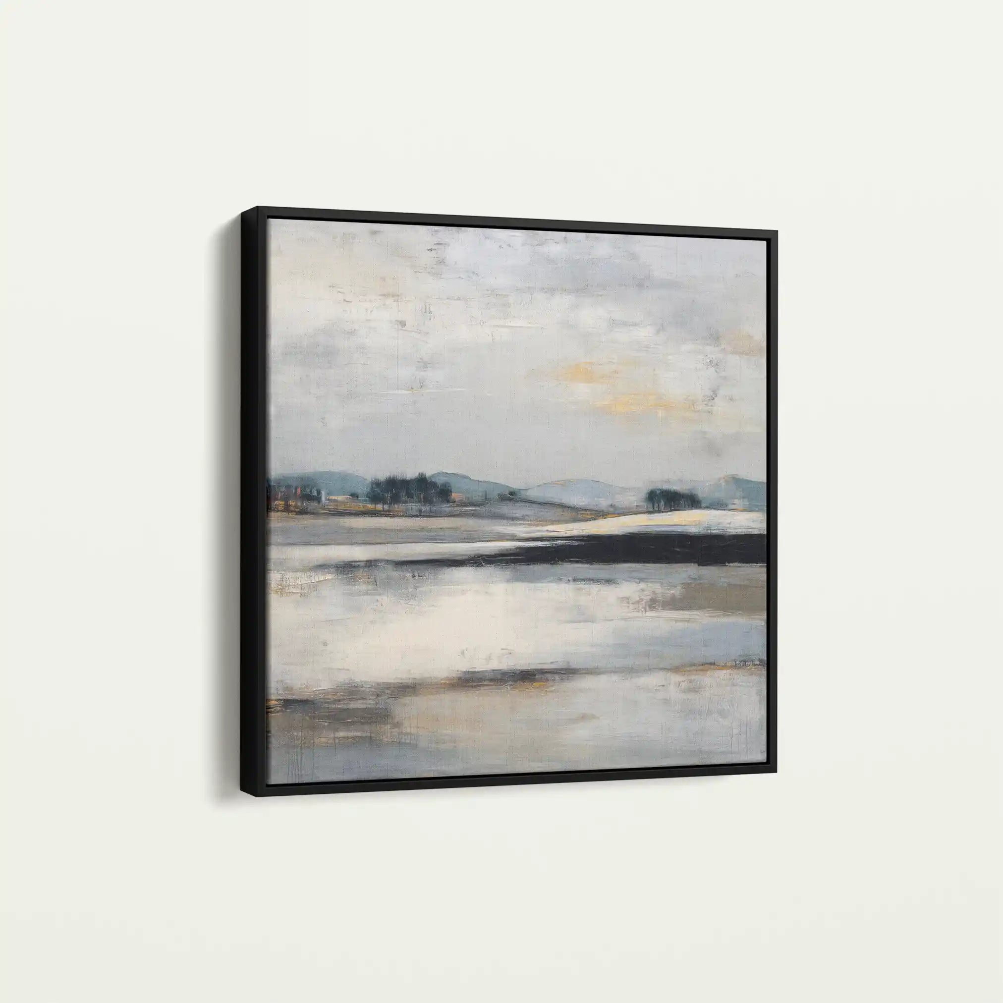 Abstract 1030 Canvas Art 60 x 60 cm / Black