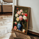 Floral 1030 Canvas Art 18" x 24" / 45 x 60 cm / Black