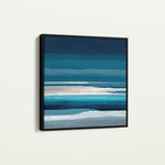 Abstract 1031 Canvas Art 16" x 16" / 40 x 40 cm / Black