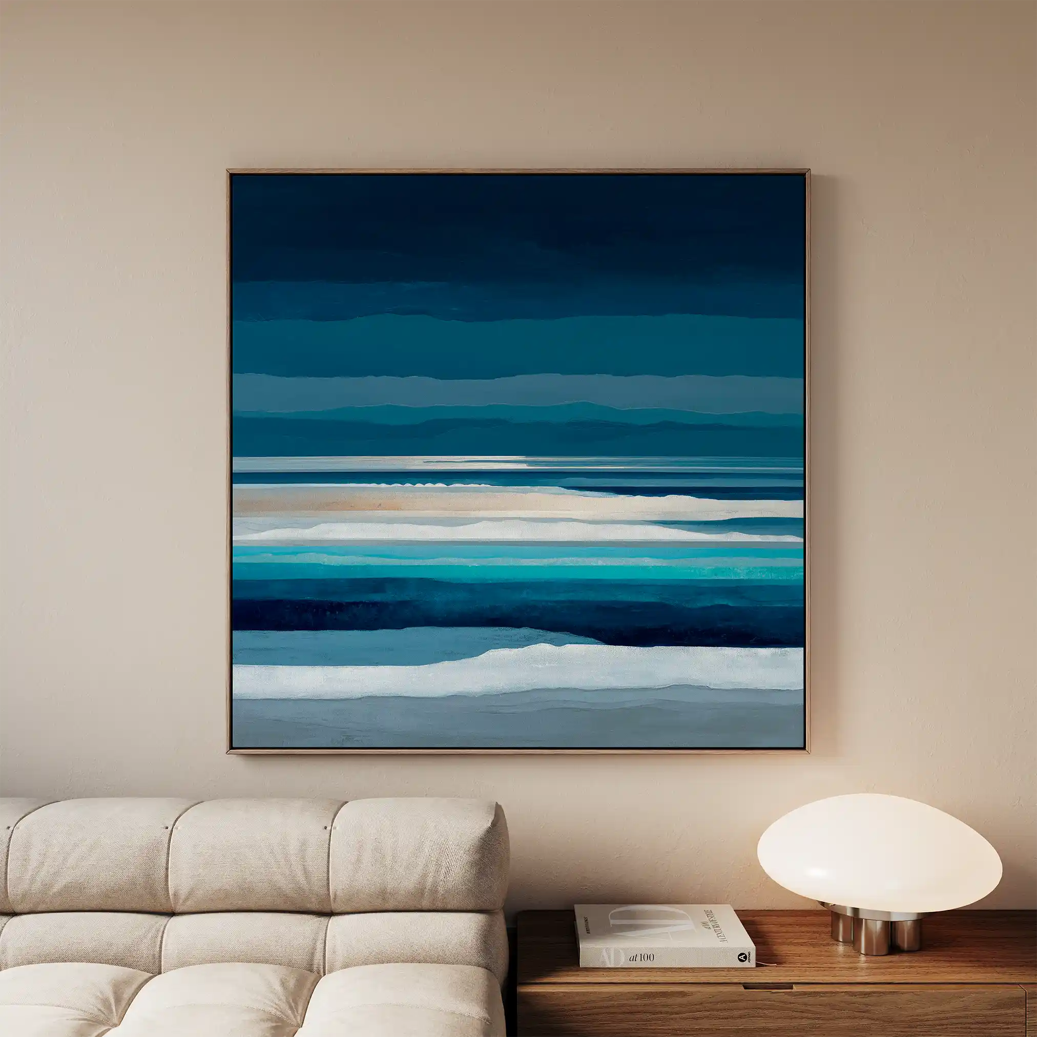 Abstract 1031 Canvas Art 60 x 60 cm / Black
