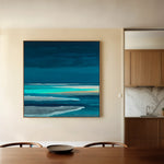 Abstract 1032 Canvas Art 16" x 16" / 40 x 40 cm / Black