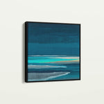 Abstract 1032 Canvas Art 16" x 16" / 40 x 40 cm / Black
