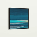Abstract 1032 Canvas Art 16" x 16" / 40 x 40 cm / Black