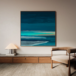 Abstract 1032 Canvas Art 60 x 60 cm / Black