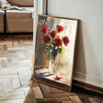Floral 1032 Canvas Art 18" x 24" / 45 x 60 cm / Black