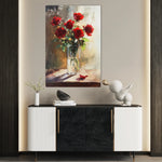 Floral 1032 Canvas Art 18" x 24" / 45 x 60 cm / Black
