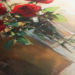 Floral 1032 Canvas Art 18" x 24" / 45 x 60 cm / Black