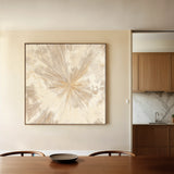 Abstract 1033 Canvas Art 16" x 16" / 40 x 40 cm / Black