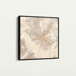 Abstract 1033 Canvas Art 16" x 16" / 40 x 40 cm / Black