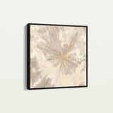 Abstract 1033 Canvas Art 16" x 16" / 40 x 40 cm / Black