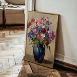 Floral 1033 Canvas Art 18" x 24" / 45 x 60 cm / Black