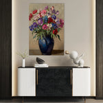 Floral 1033 Canvas Art 18" x 24" / 45 x 60 cm / Black