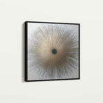 Abstract 1034 Canvas Art 16" x 16" / 40 x 40 cm / Black
