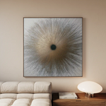 Abstract 1034 Canvas Art 60 x 60 cm / Black