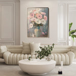 Floral 1034 Canvas Art 18" x 24" / 45 x 60 cm / Black