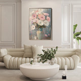 Floral 1034 Canvas Art 18" x 24" / 45 x 60 cm / Black