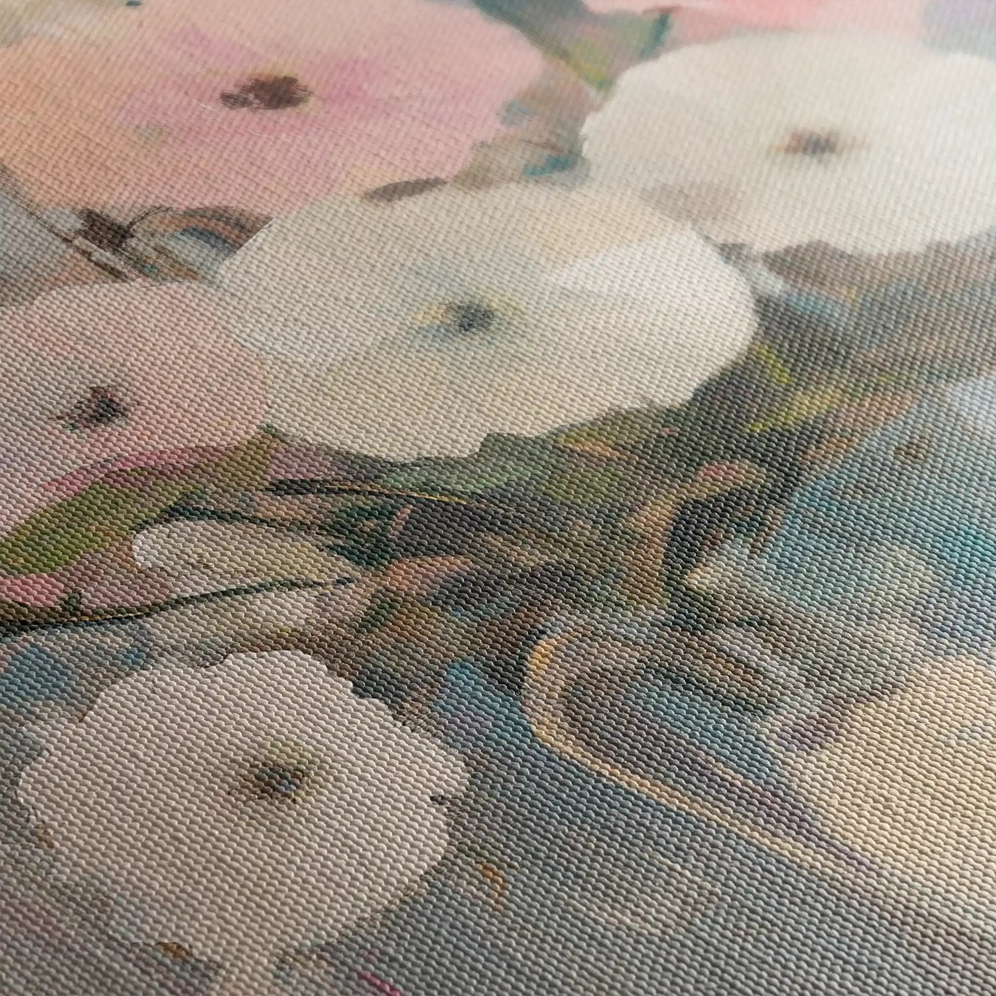 Floral 1034 Canvas Art 60 x 40 cm / Black