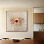 Abstract 1035 Canvas Art 16" x 16" / 40 x 40 cm / Black