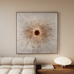 Abstract 1035 Canvas Art 60 x 60 cm / Black