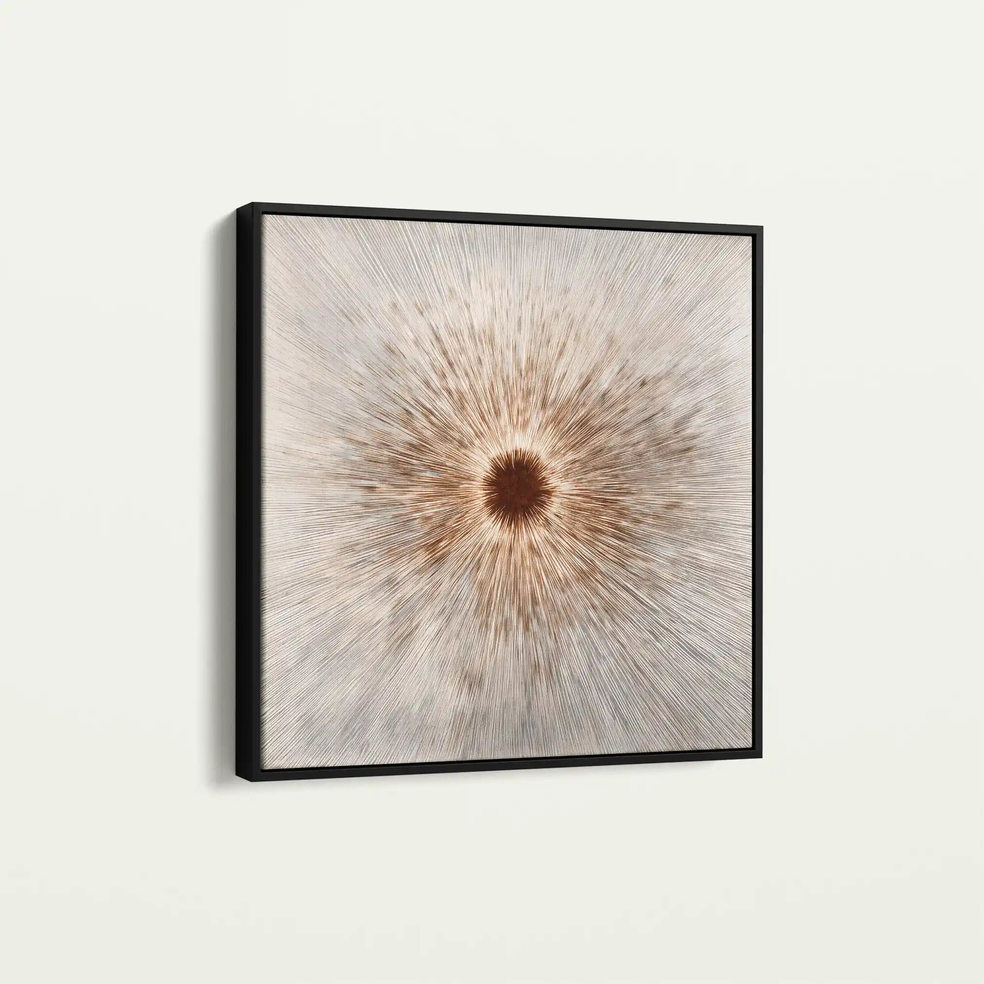 Abstract 1035 Canvas Art 60 x 60 cm / Black