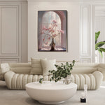 Floral 1035 Canvas Art 18" x 24" / 45 x 60 cm / Black