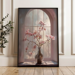 Floral 1035 Canvas Art 60 x 40 cm / Black