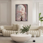 Floral 1035 Canvas Art 60 x 40 cm / Black