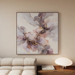 Abstract 1037 Canvas Art 16" x 16" / 40 x 40 cm / Black