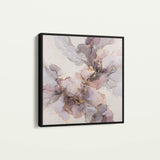 Abstract 1037 Canvas Art 16" x 16" / 40 x 40 cm / Black