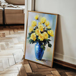 Floral 1037 Canvas Art 18" x 24" / 45 x 60 cm / Black