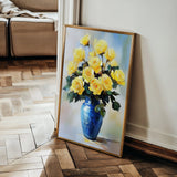 Floral 1037 Canvas Art 18" x 24" / 45 x 60 cm / Black