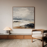 Abstract 1038 Canvas Art 60 x 60 cm / Black