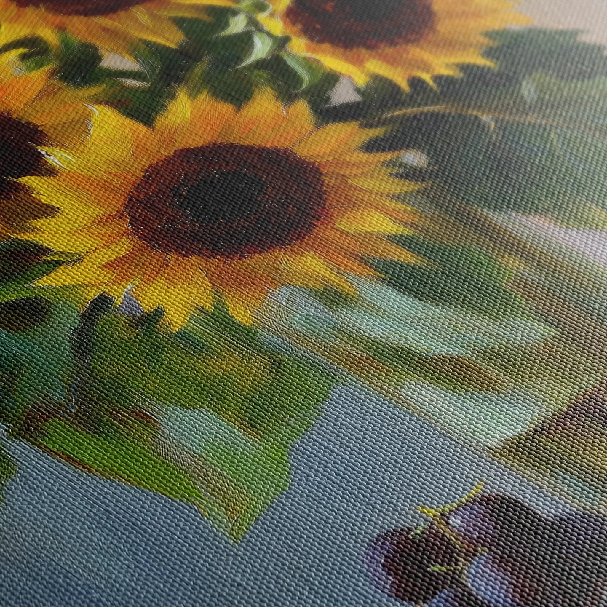 Floral 1038 Canvas Art 18" x 24" / 45 x 60 cm / Black