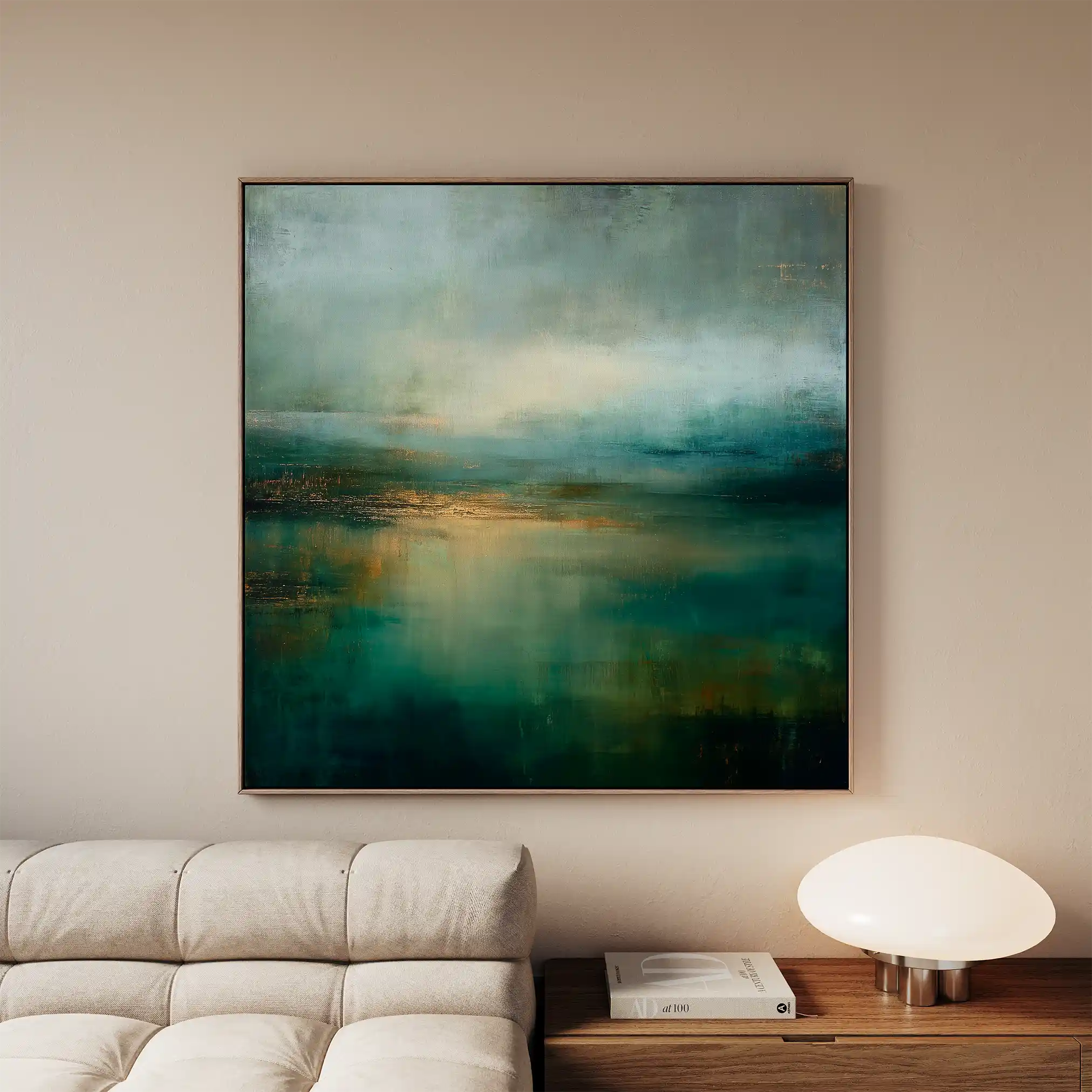 Abstract 1039 Canvas Art 60 x 60 cm / Black