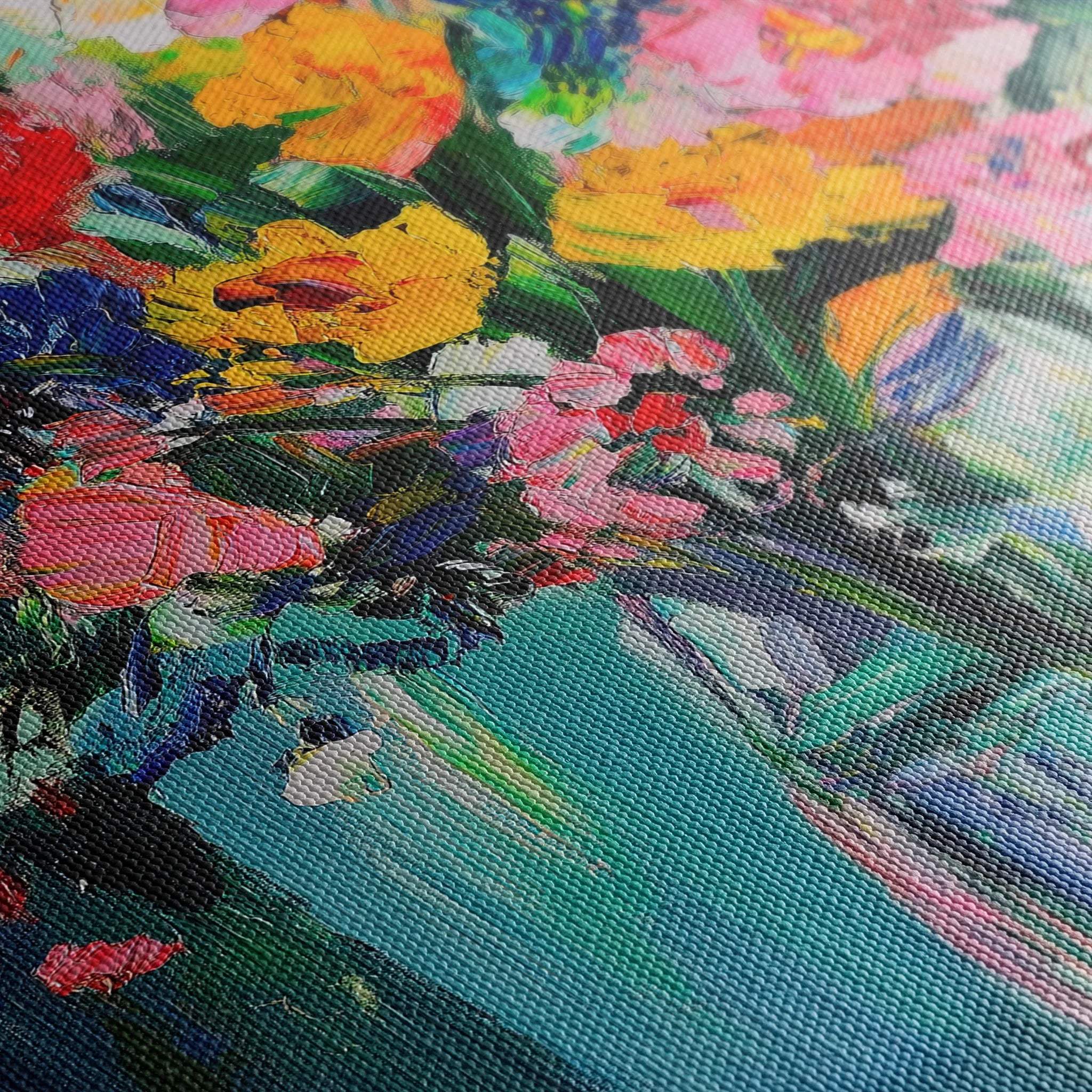 Floral 1039 Canvas Art 18" x 24" / 45 x 60 cm / Black