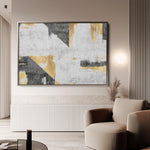 Abstract 104 Canvas Art 18" x 24" / 45 x 60 cm / Black