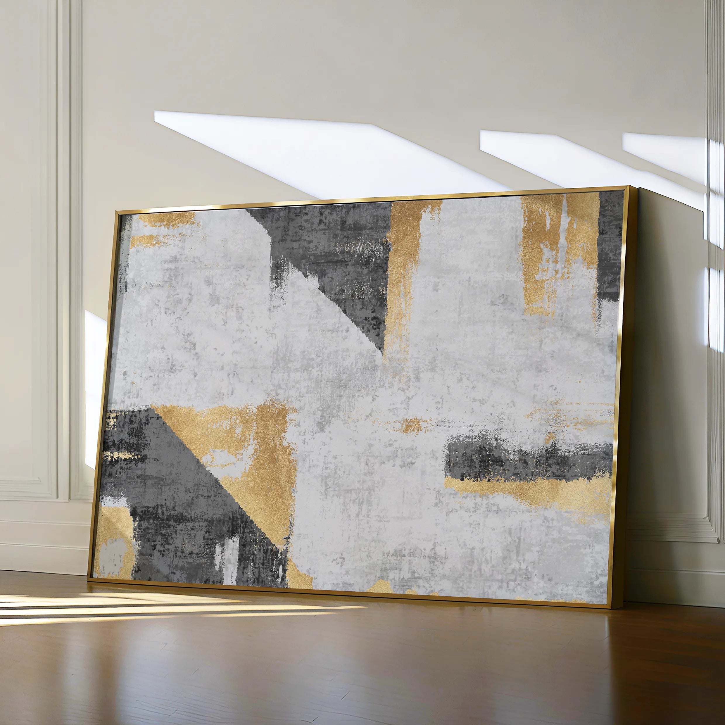 Abstract 104 Canvas Art 18" x 24" / 45 x 60 cm / Black
