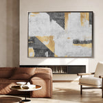 Abstract 104 Canvas Art 18" x 24" / 45 x 60 cm / Black