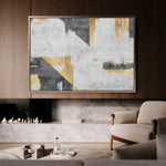 Abstract 104 Canvas Art 18" x 24" / 45 x 60 cm / Black