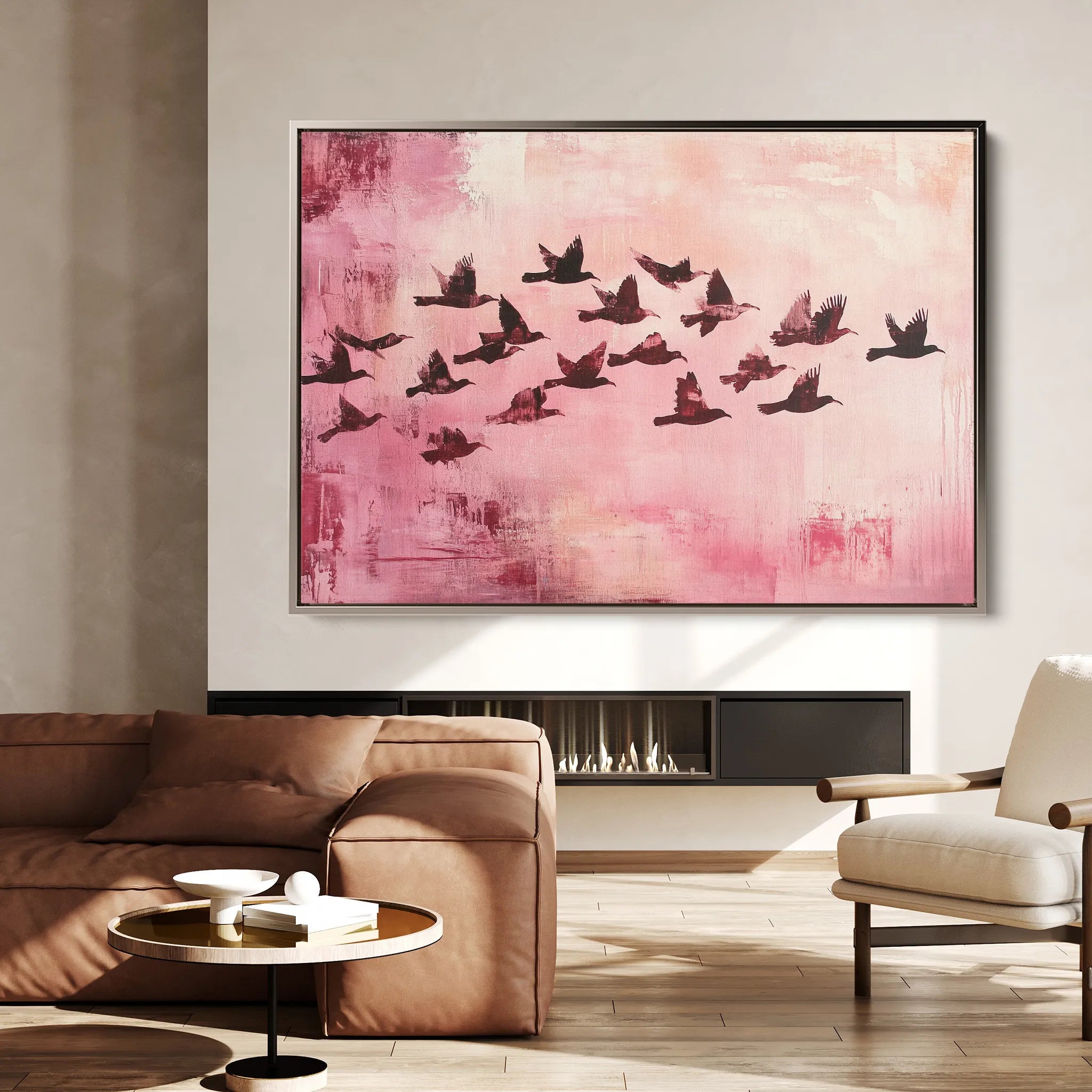 Animals 104 Canvas Art 18" x 24" / 45 x 60 cm / Black