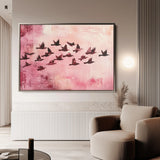 Animals 104 Canvas Art 18" x 24" / 45 x 60 cm / Black