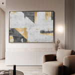 Abstract 104 Canvas Art 60 x 40 cm / Black