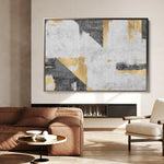 Abstract 104 Canvas Art 60 x 40 cm / Black