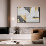 Abstract 104 Canvas Art 60 x 40 cm / Black