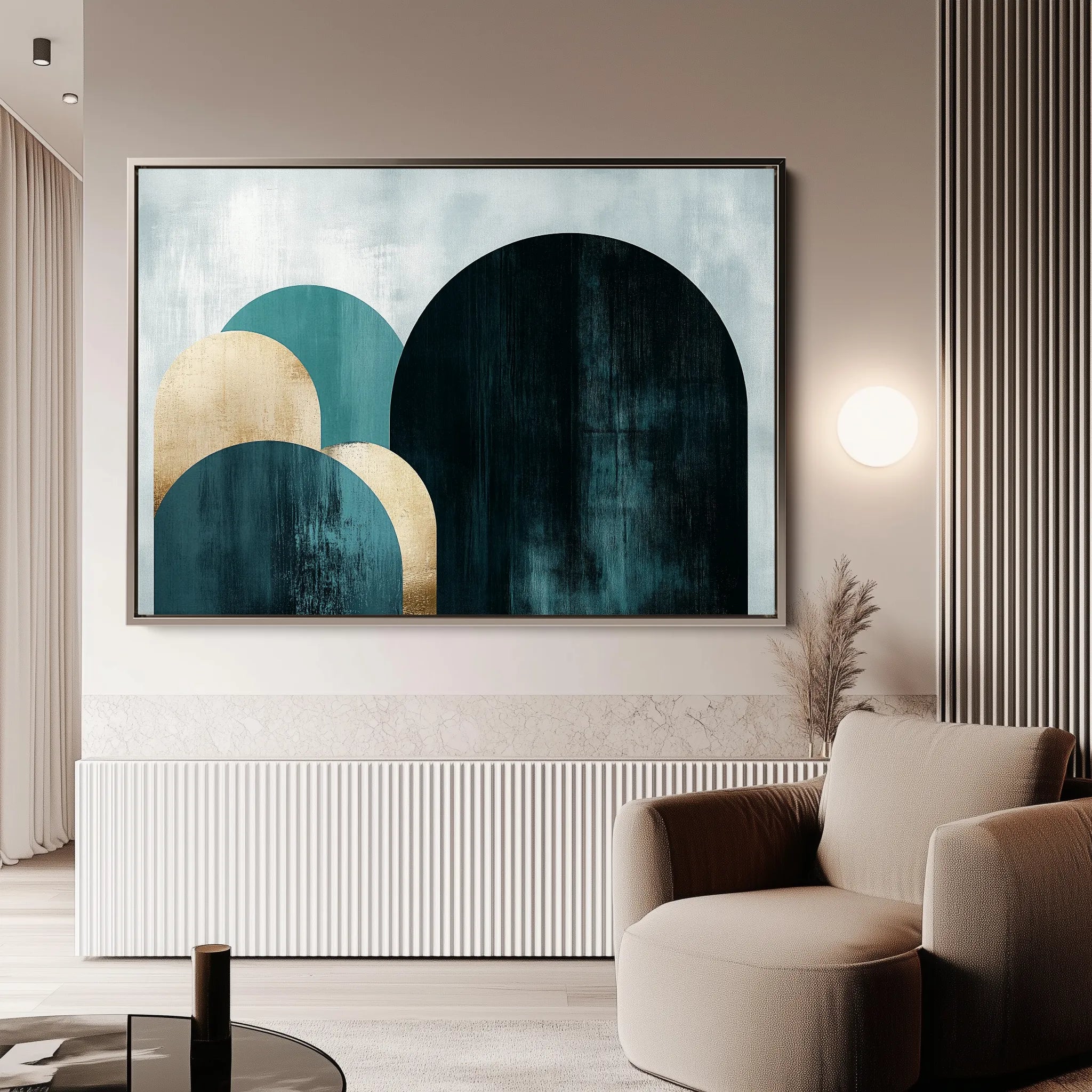 Boho 104 Canvas Art 18" x 24" / 45 x 60 cm / Black