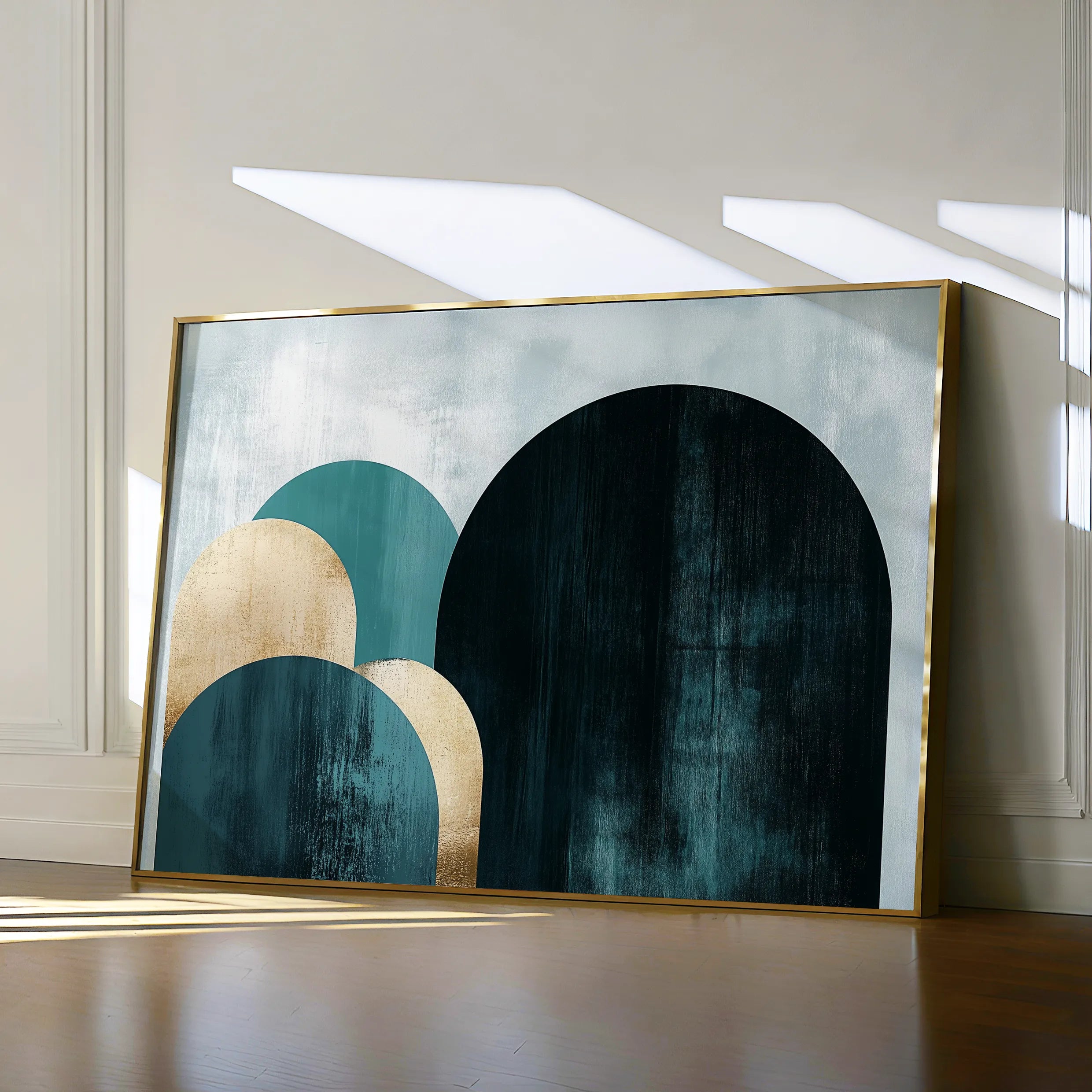 Boho 104 Canvas Art 18" x 24" / 45 x 60 cm / Black