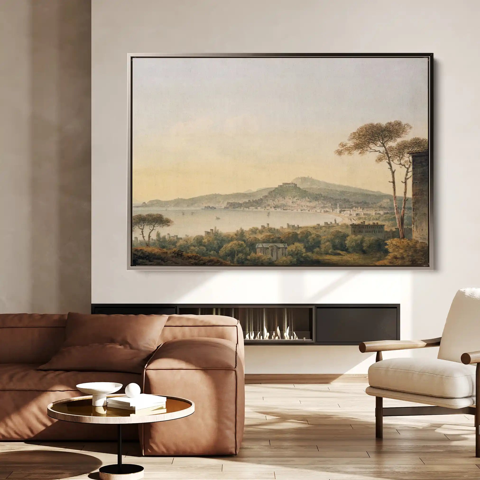 Landscape 104 Canvas Art 60 x 40 cm / Black